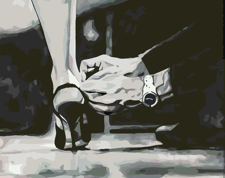 Paint by numbers - Love Black and White 4628