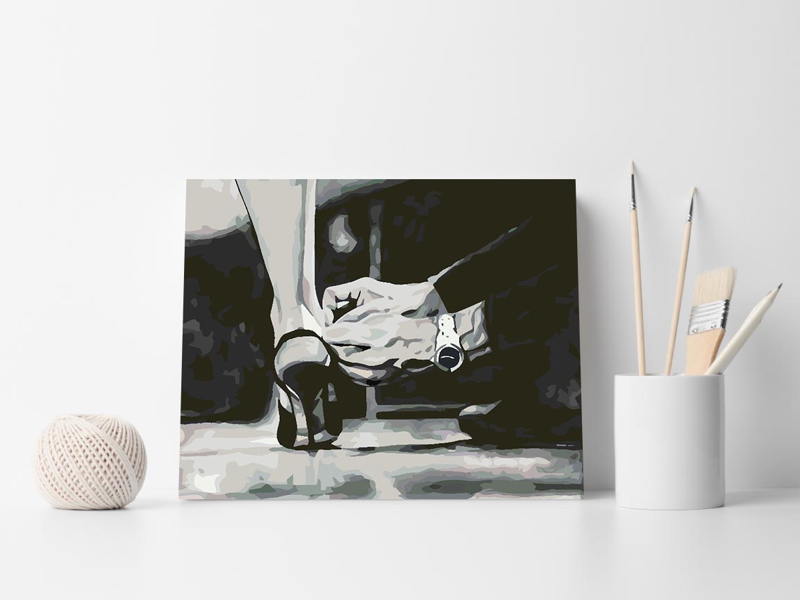 Paint by numbers - Love Black and White 4628