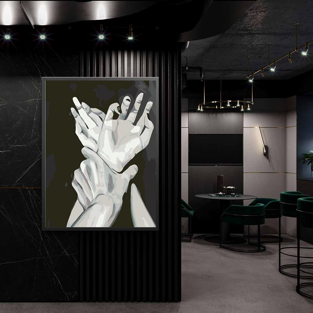 Paint by numbers - Love Black and White 4631