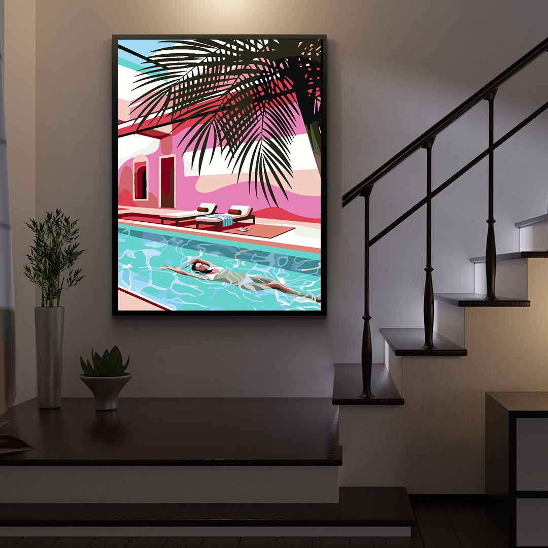Painting by numbers - Summer Pool 4635