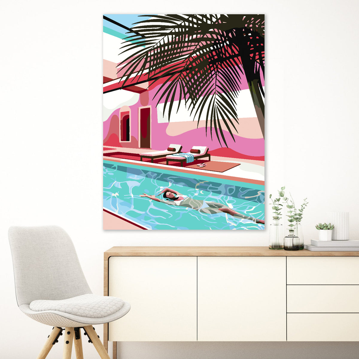 Painting by numbers - Summer Pool 4635