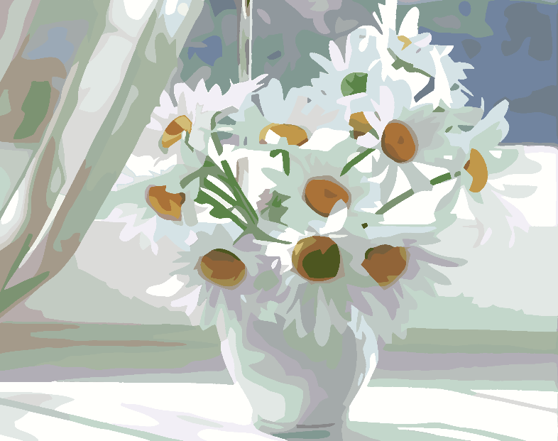 Pictura pe numere - Flori 4637