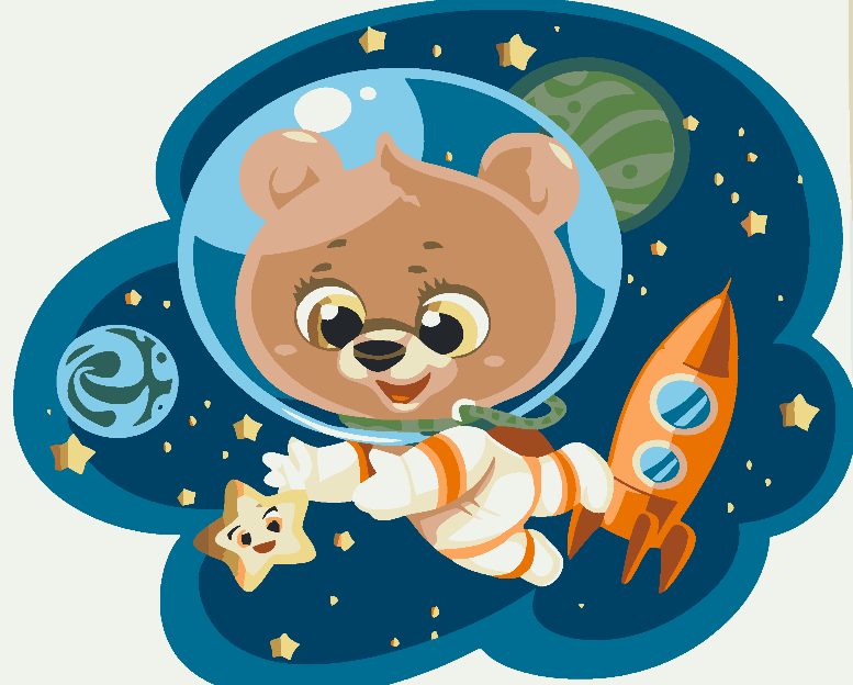 Painting by numbers - Astronaut 4640