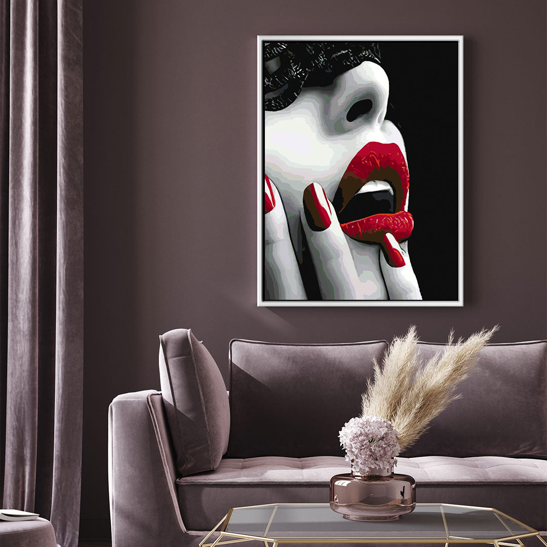 Paint by numbers - Woman with Red Lips 4671