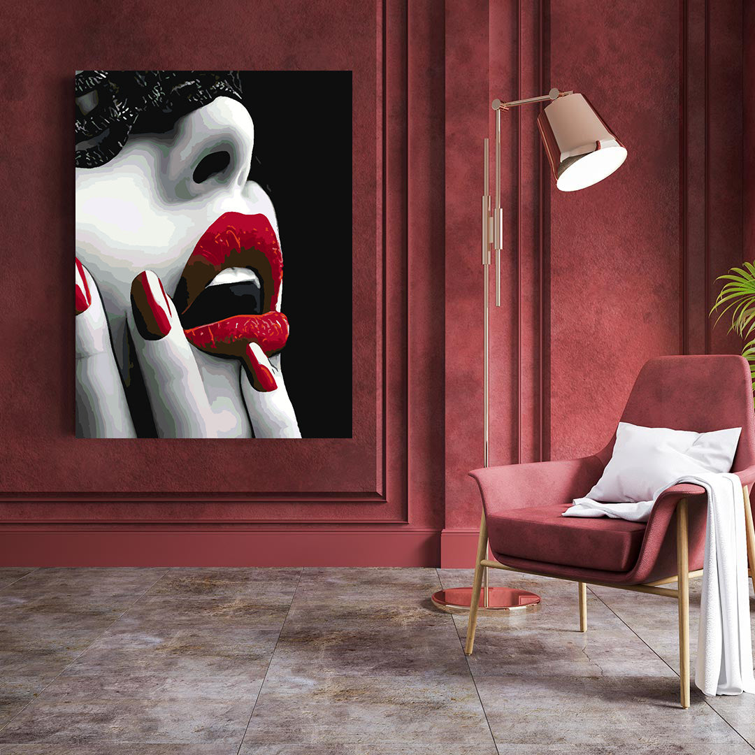 Paint by numbers - Woman with Red Lips 4671