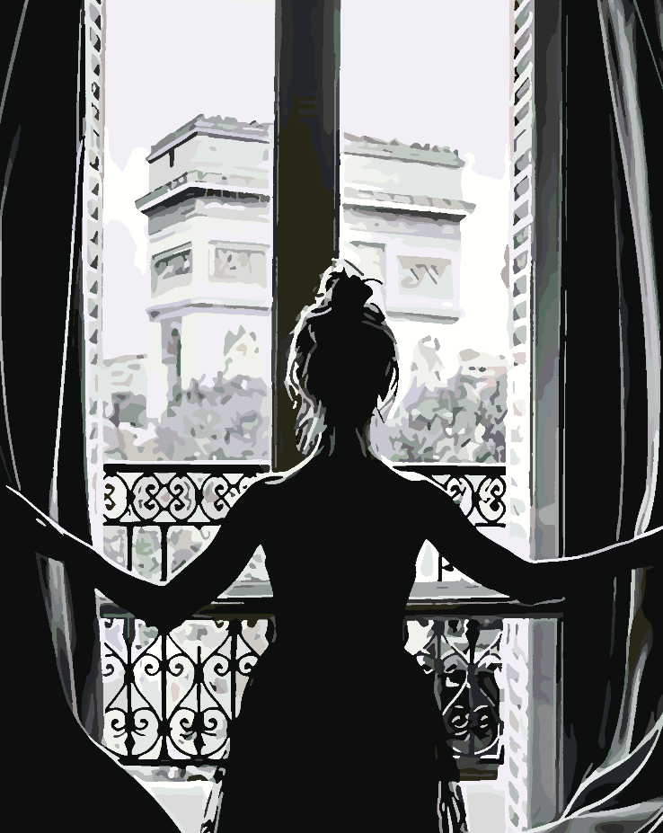 Paint by numbers - Woman at the Window 4685