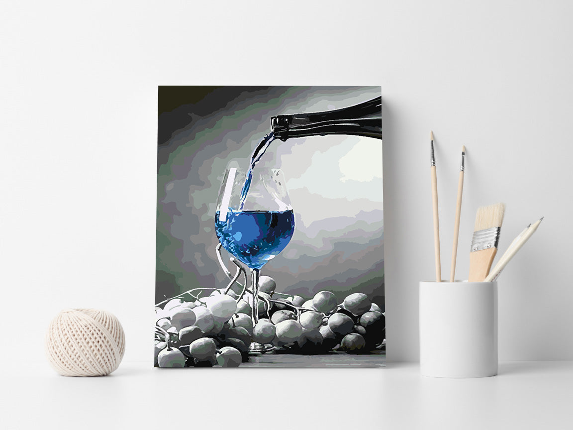 Paint by numbers - Glass of Sparkling Wine 4691
