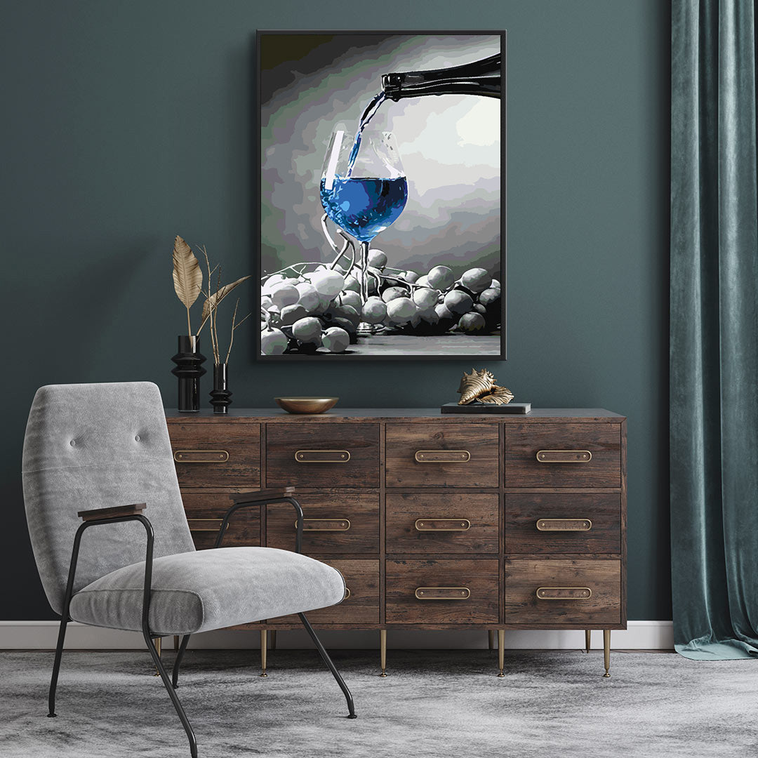 Paint by numbers - Glass of Sparkling Wine 4691