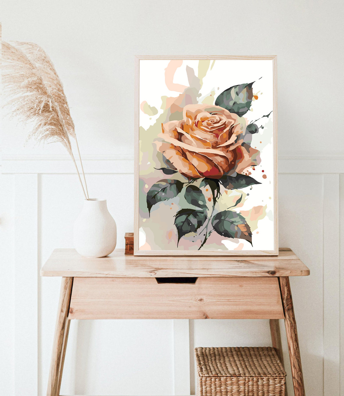 Paint by numbers - Orange Rose 4699