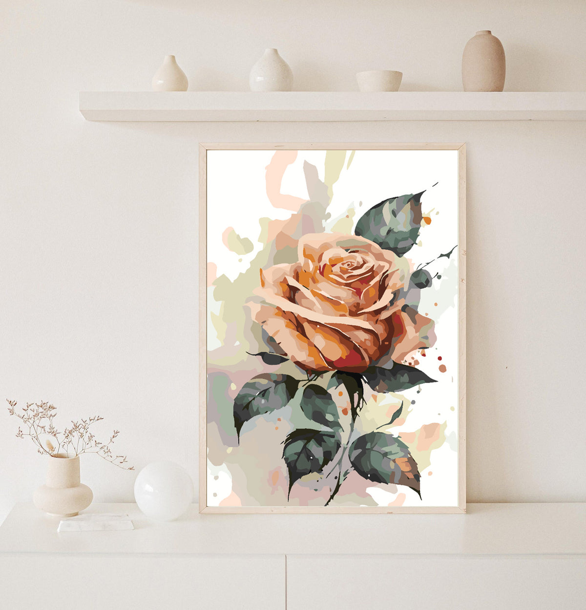 Paint by numbers - Orange Rose 4699