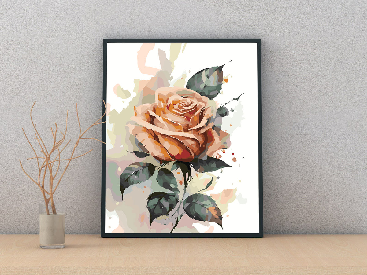 Paint by numbers - Orange Rose 4699