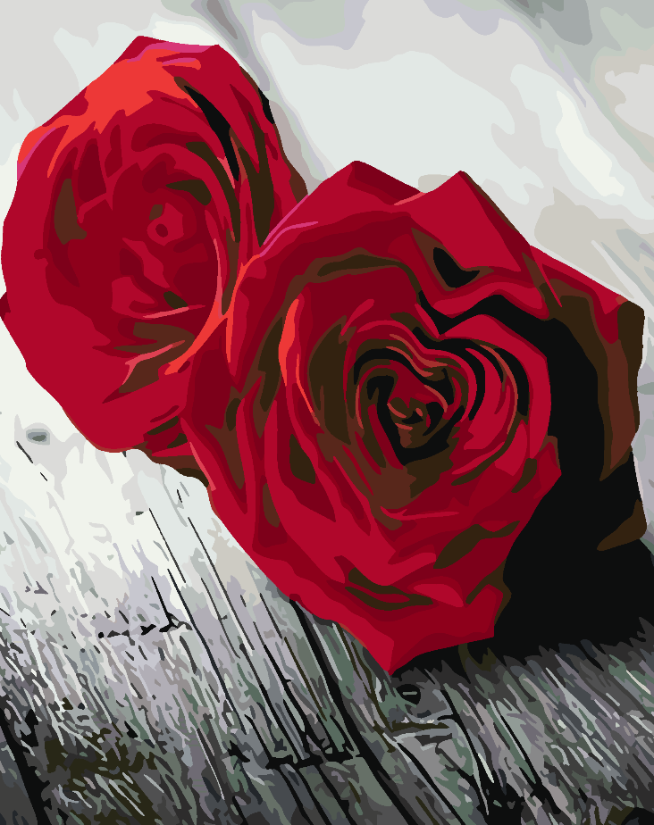 Paint by numbers - Red Roses 4705