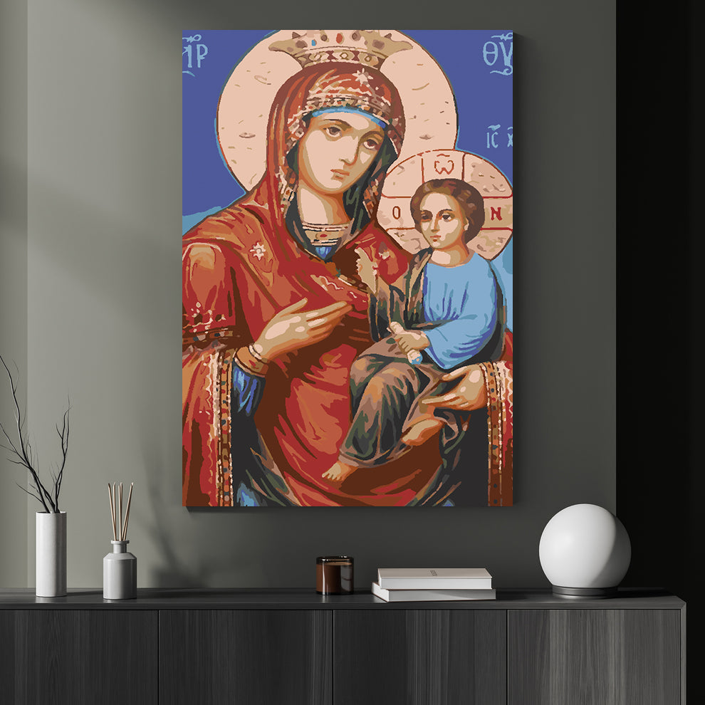 Paint by numbers - Icon of the Mother of God of Kazan 4720