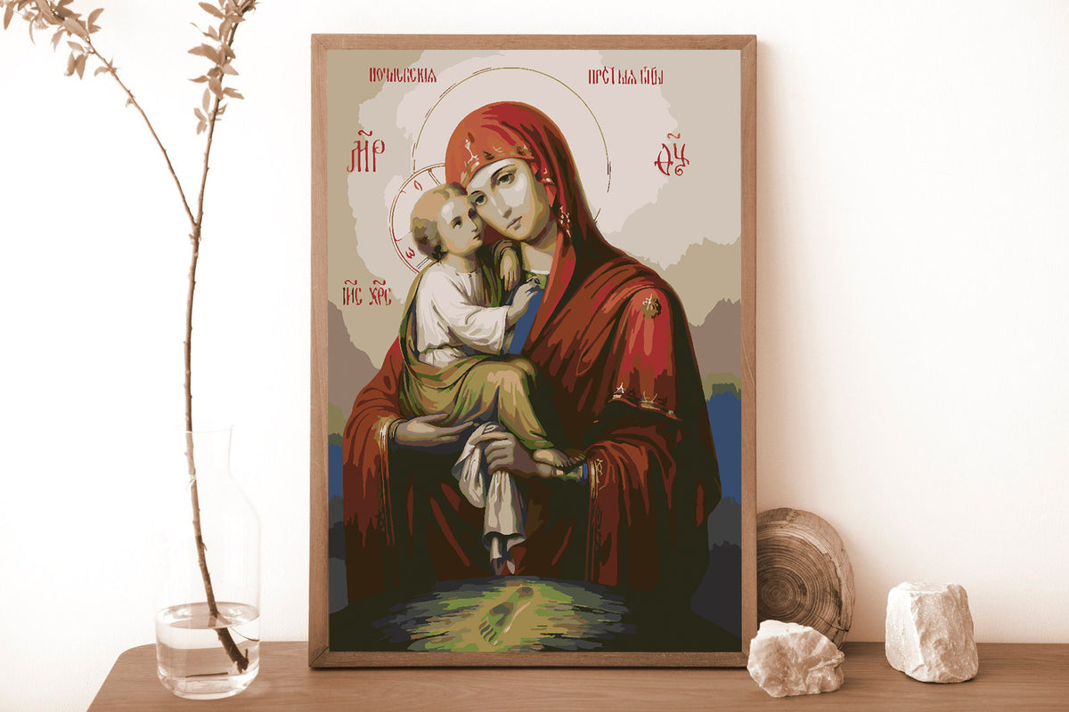 Painting by numbers - Icon of the Mother of God of Don 4721