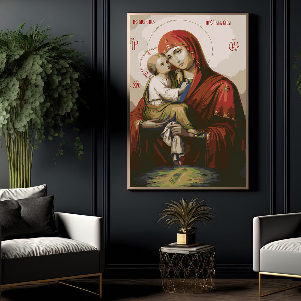 Painting by numbers - Icon of the Mother of God of Don 4721