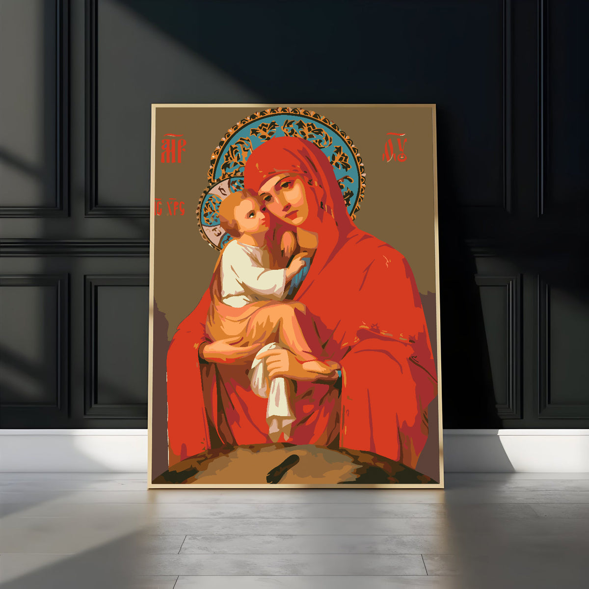 Painting by numbers - Icon of the Mother of God of Pochaev 4722