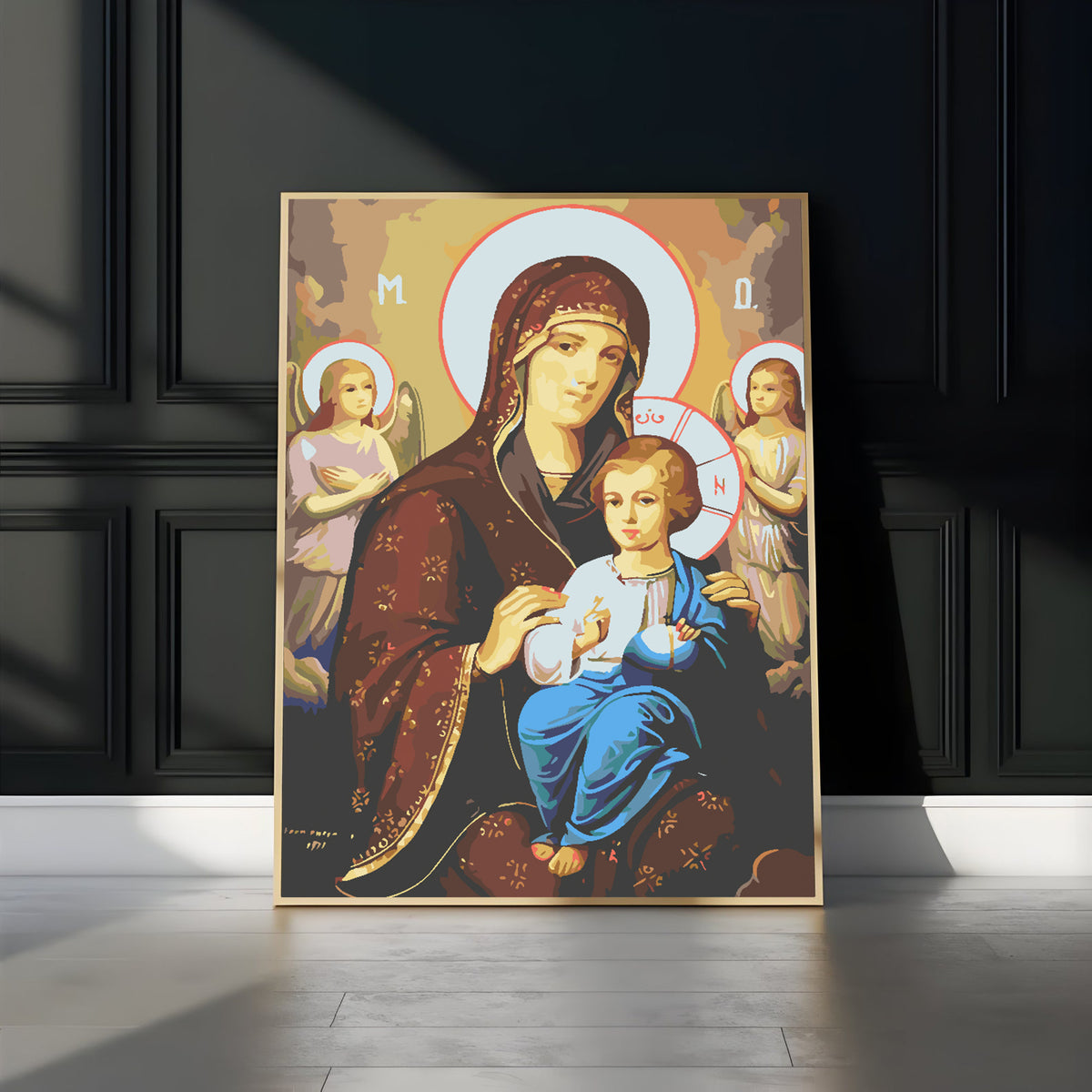 Painting by numbers - Icon of the Mother of God 4723