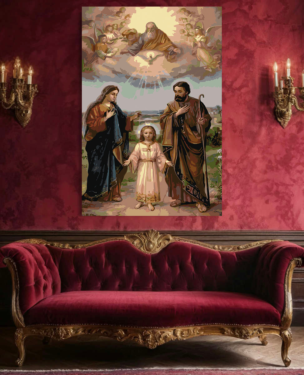 Pictura pe Numere – Familia Sfanta 4725
