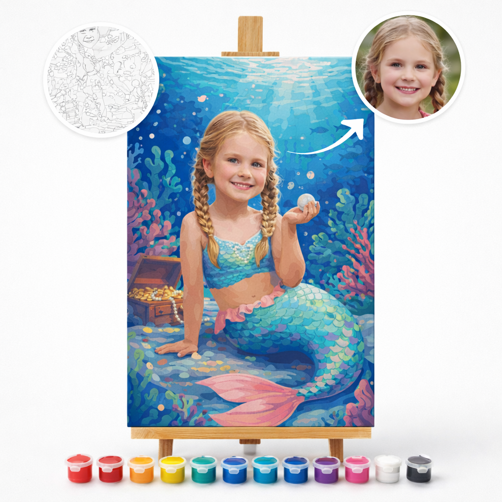 Pictura Personalizata pe Numere – Mica Sirena