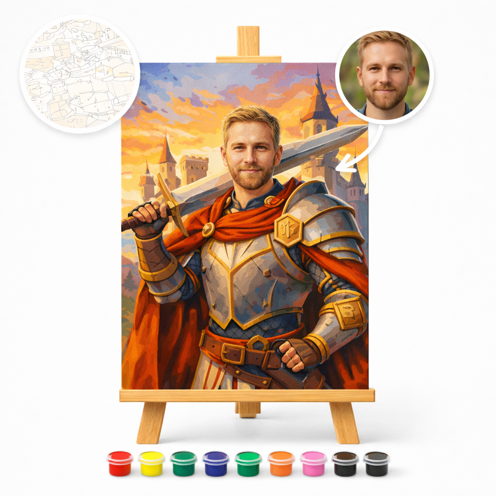 Pictura Personalizata pe Numere – Onoarea Cavalerului