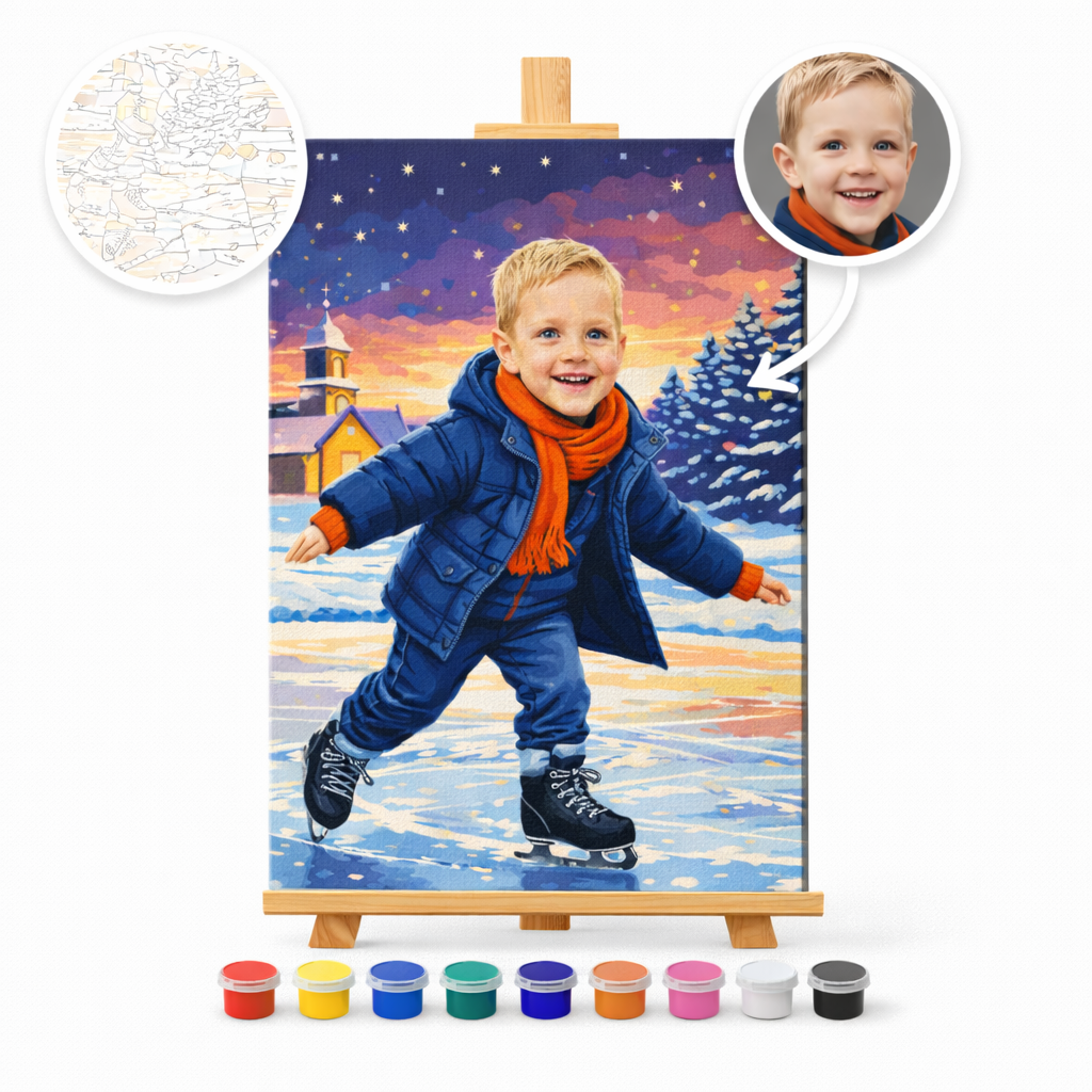 Pictura Personalizata pe Numere – Bucuria Iernii
