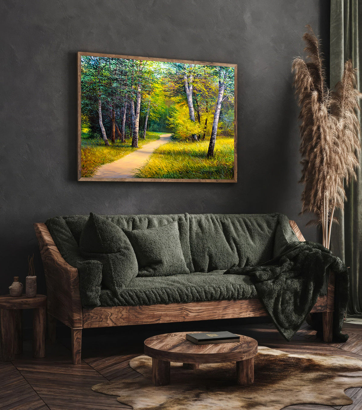Canvas Painting - Summer in the Forest