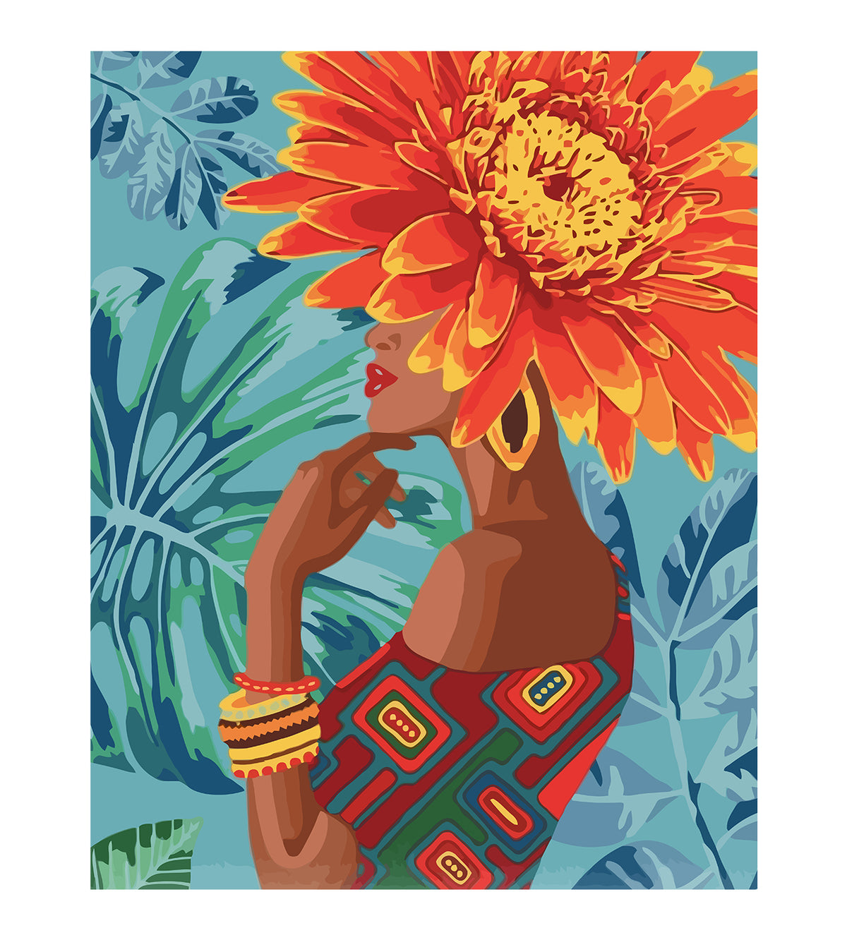 Pictura pe Numere - FlowerHead 6003