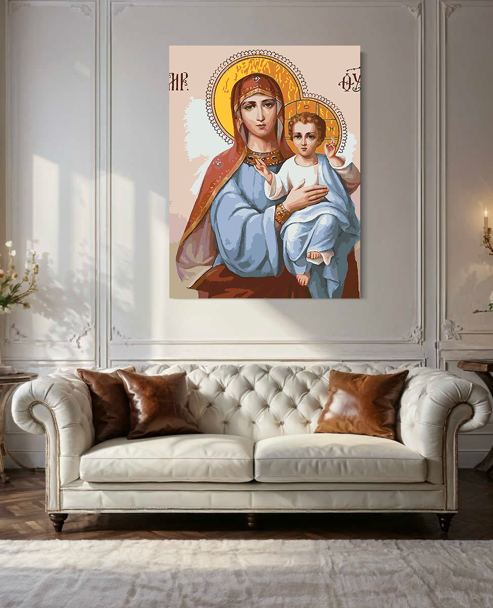 Pictura pe Numere – Sfanta Maria si Isus Hristos 6010