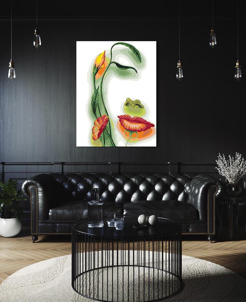 Pictura pe Numere - Portret din Flori 6018