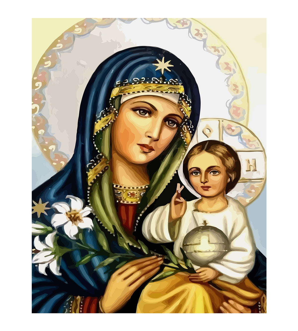 Pictura pe Numere – Maica Domnului 6032