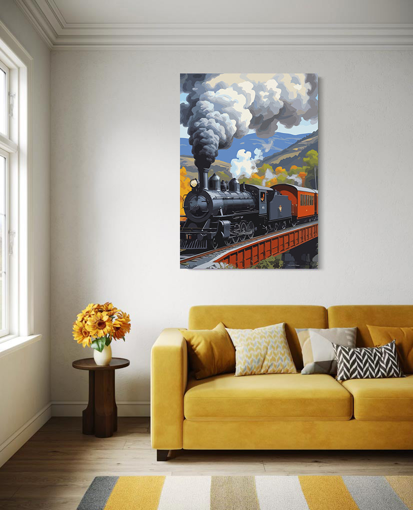 Pictura pe Numere – Tren cu Aburi 6120