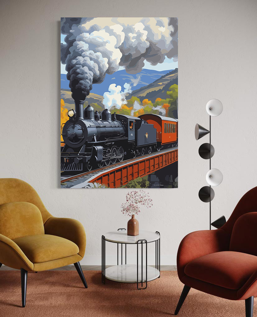 Pictura pe Numere – Tren cu Aburi 6120
