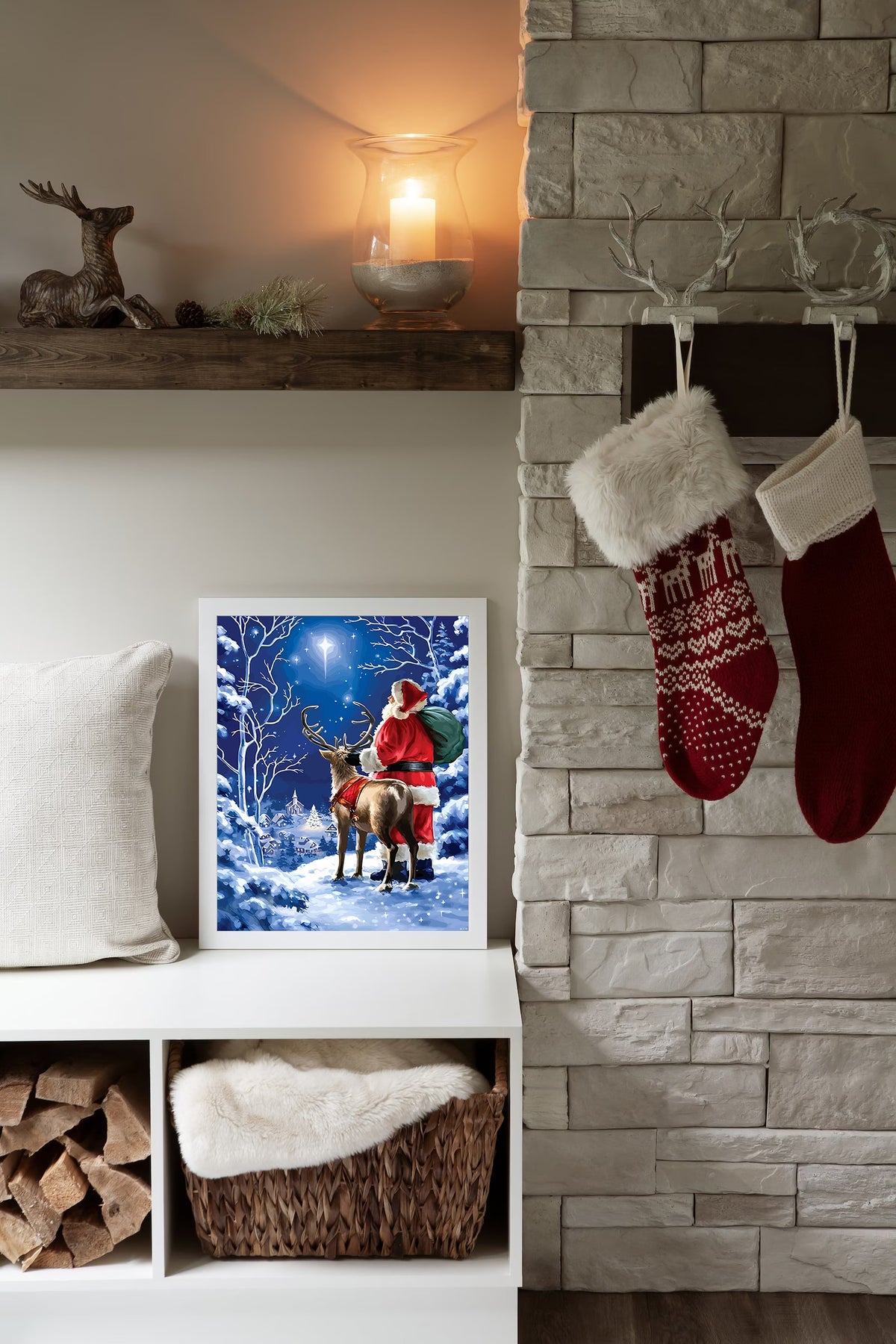Pictura pe Numere – Rudolf si Mos Craciun 6124