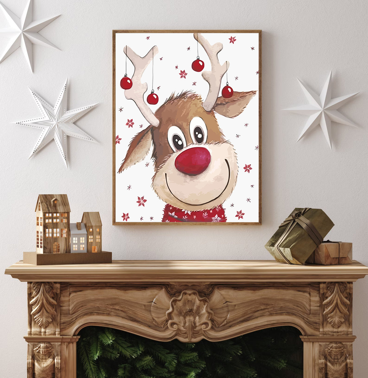 Pictura pe Numere – Renul Rudolf 6128