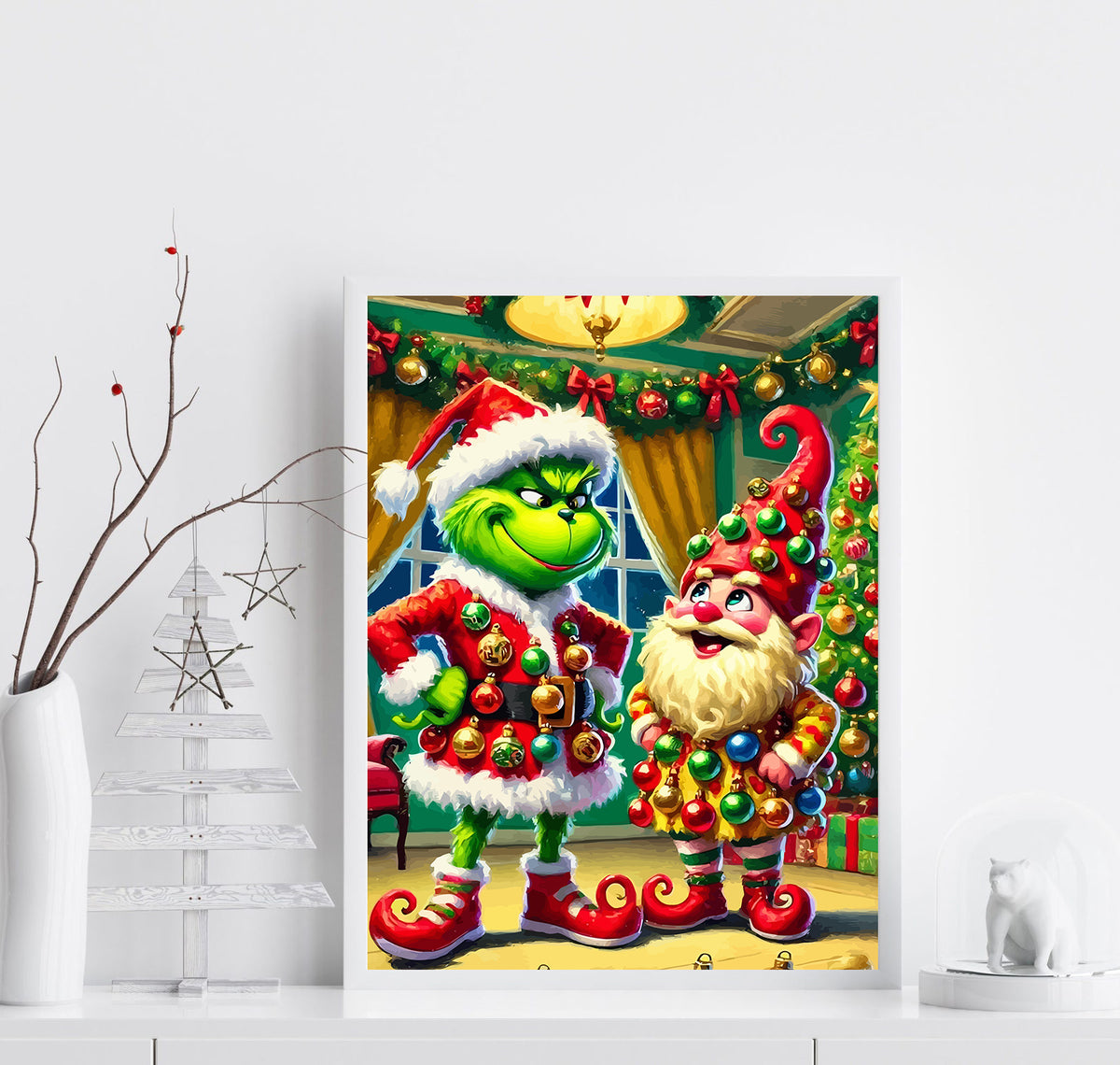 Pictura pe Numere – Grinch si Elful 6131