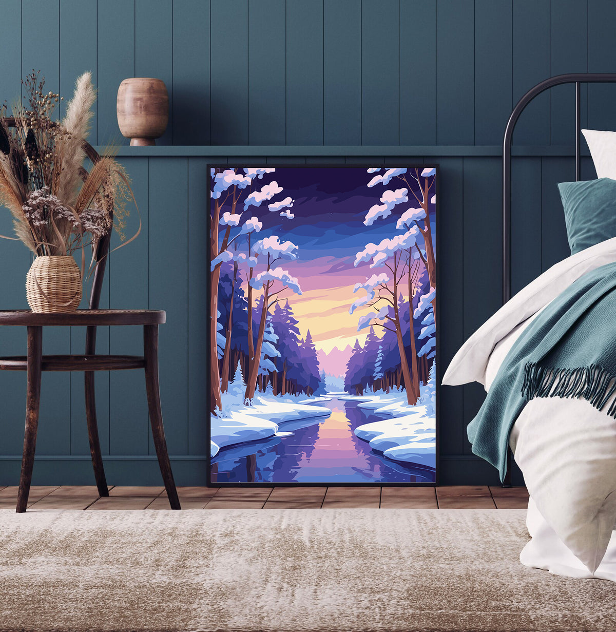 Pictura pe Numere – Peisaj De Iarna 6137
