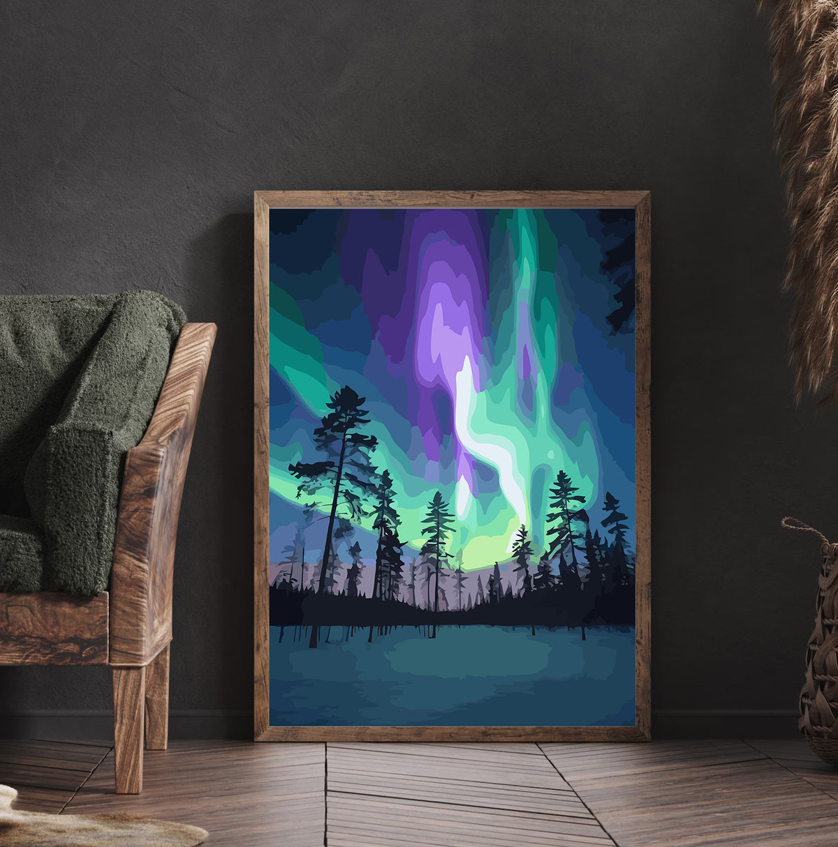Pictura pe Numere – Aurora Boreala 6138