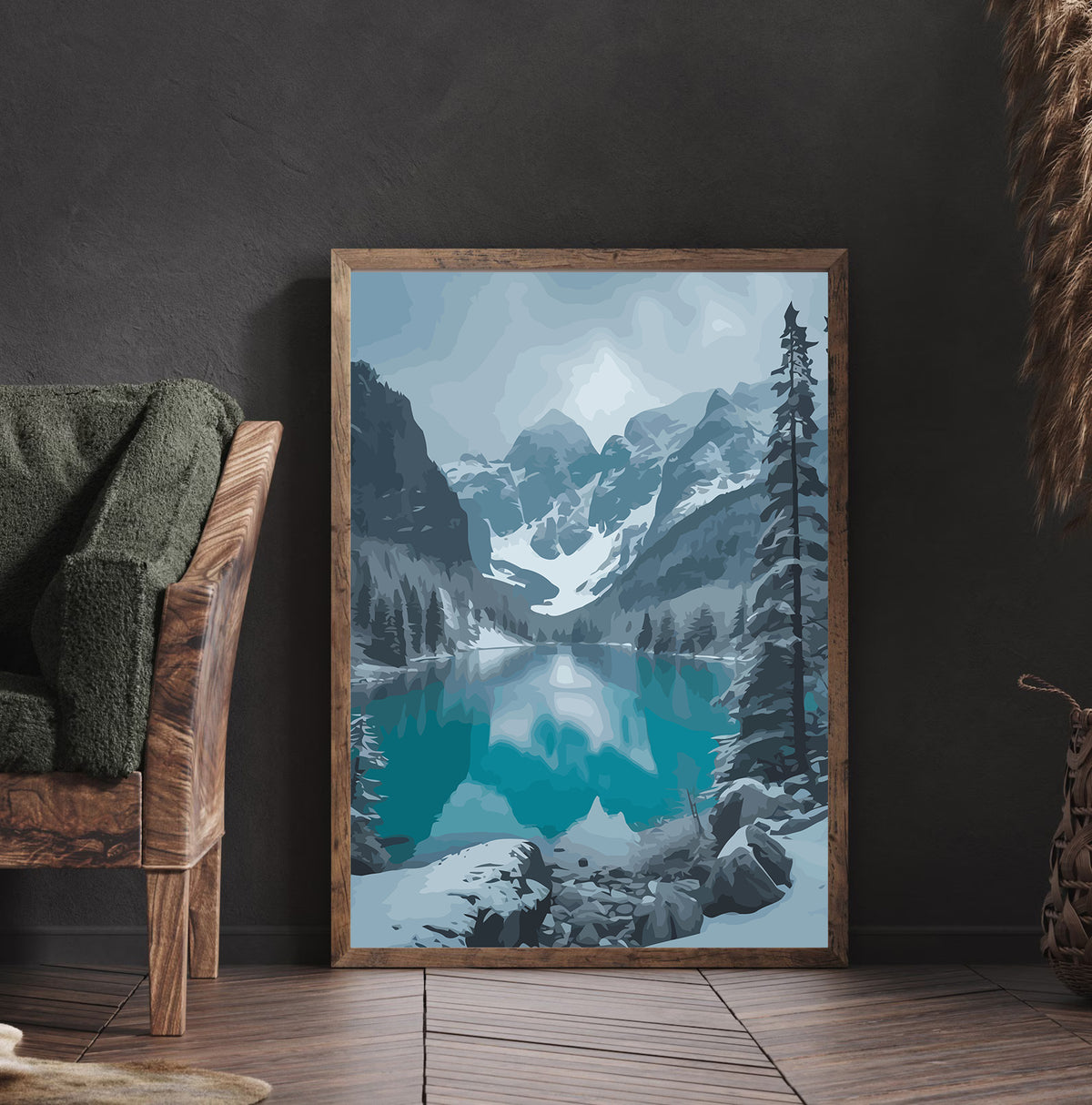 Pictura pe Numere – Peisaj De Iarna 6161