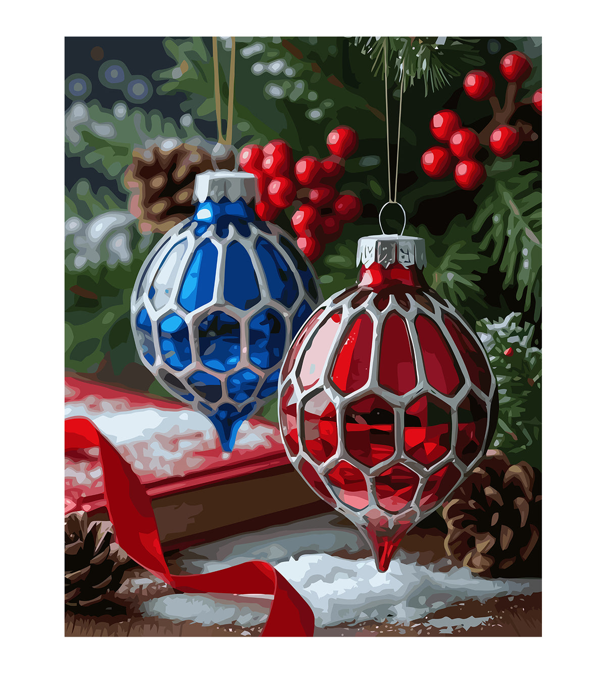 Pictura pe Numere – Decoratiuni De Craciun 6185