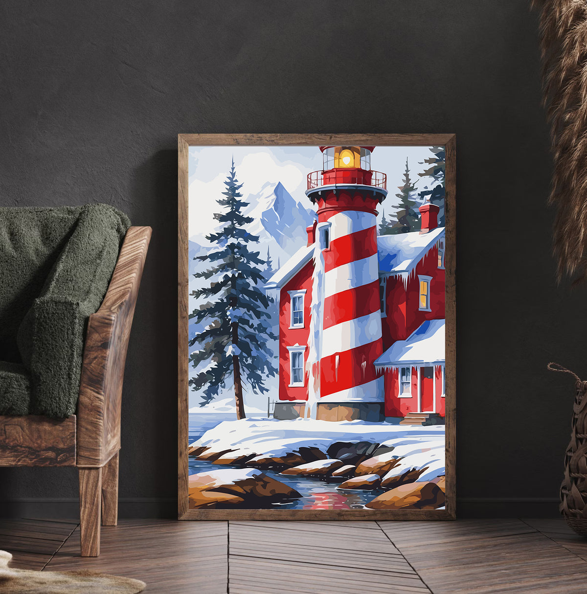 Pictura pe Numere – Peisaj De Iarna 6193