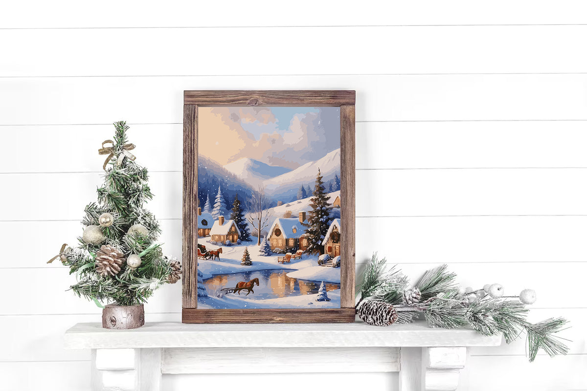 Pictura pe Numere – Iarna in Orasel 6200