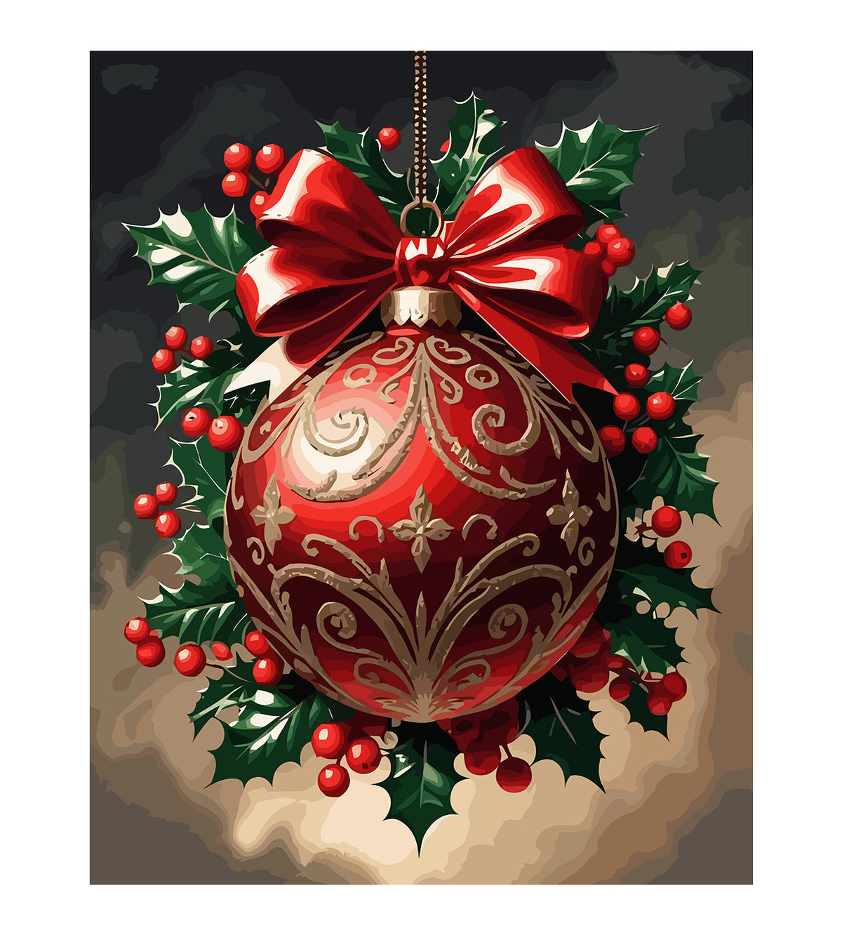 Pictura pe Numere – Decoratiuni De Craciun 6202