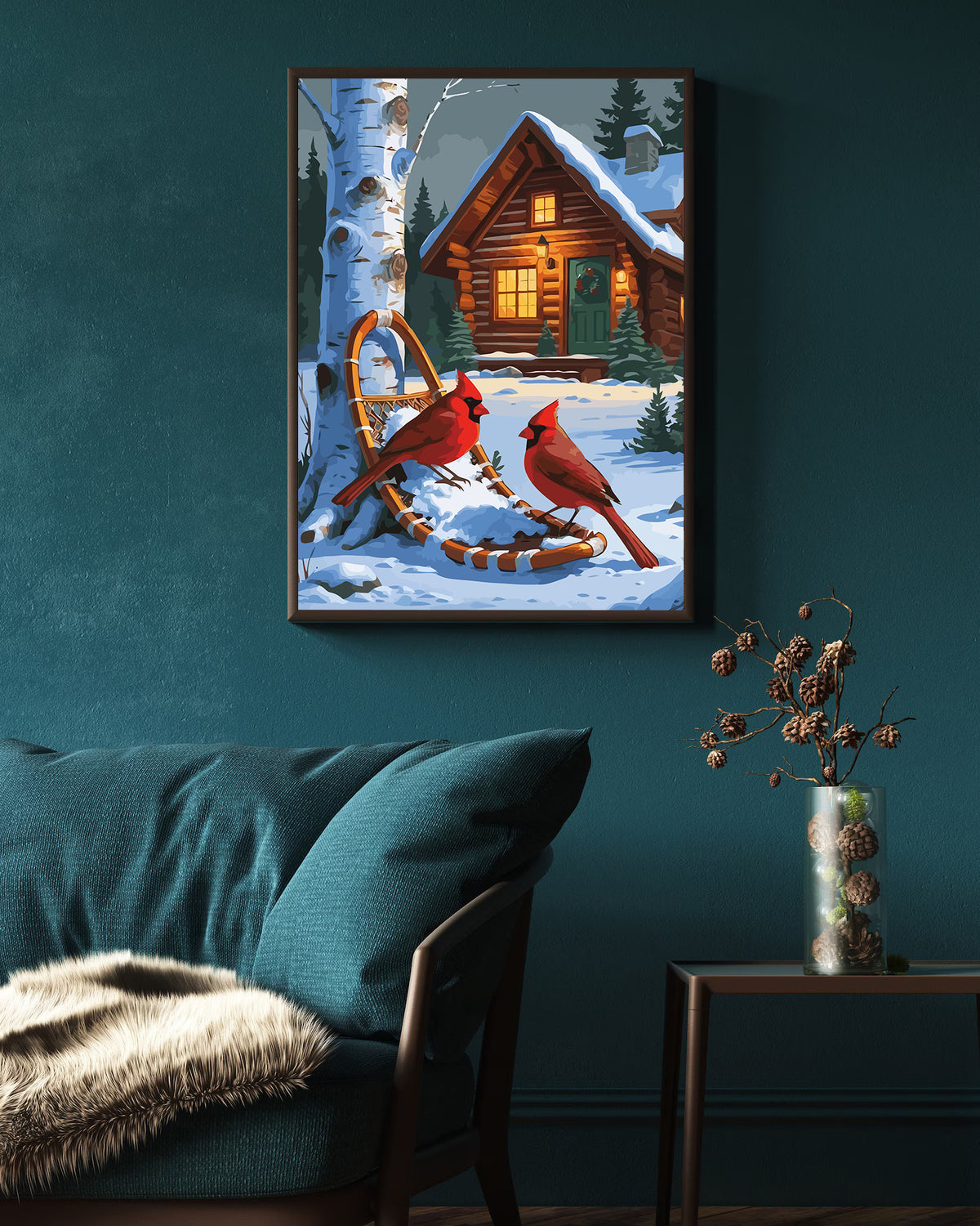Pictura pe Numere – Pasarele Iarna 6220