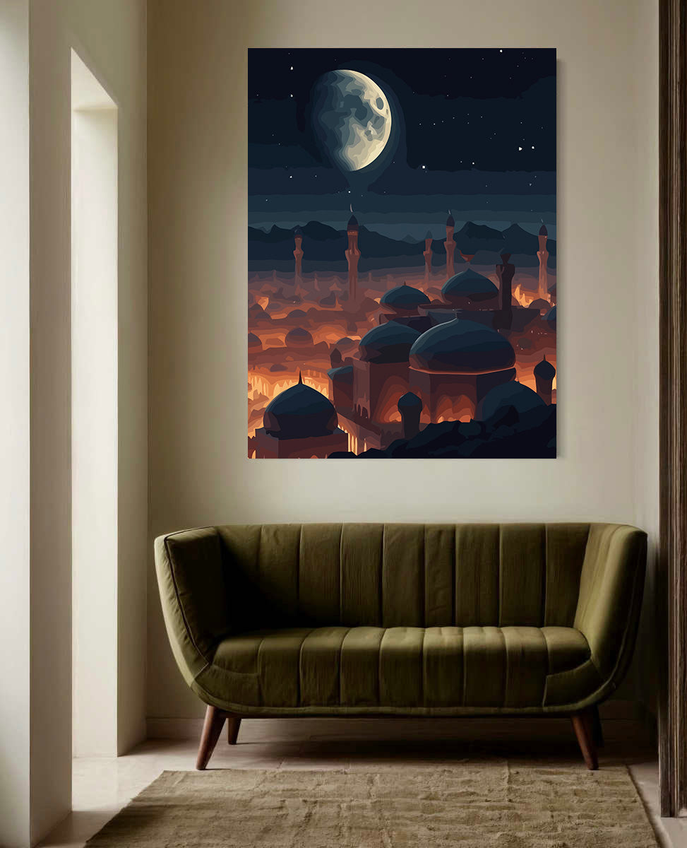 Pictura pe Numere – Oras Cu Moschee 6239