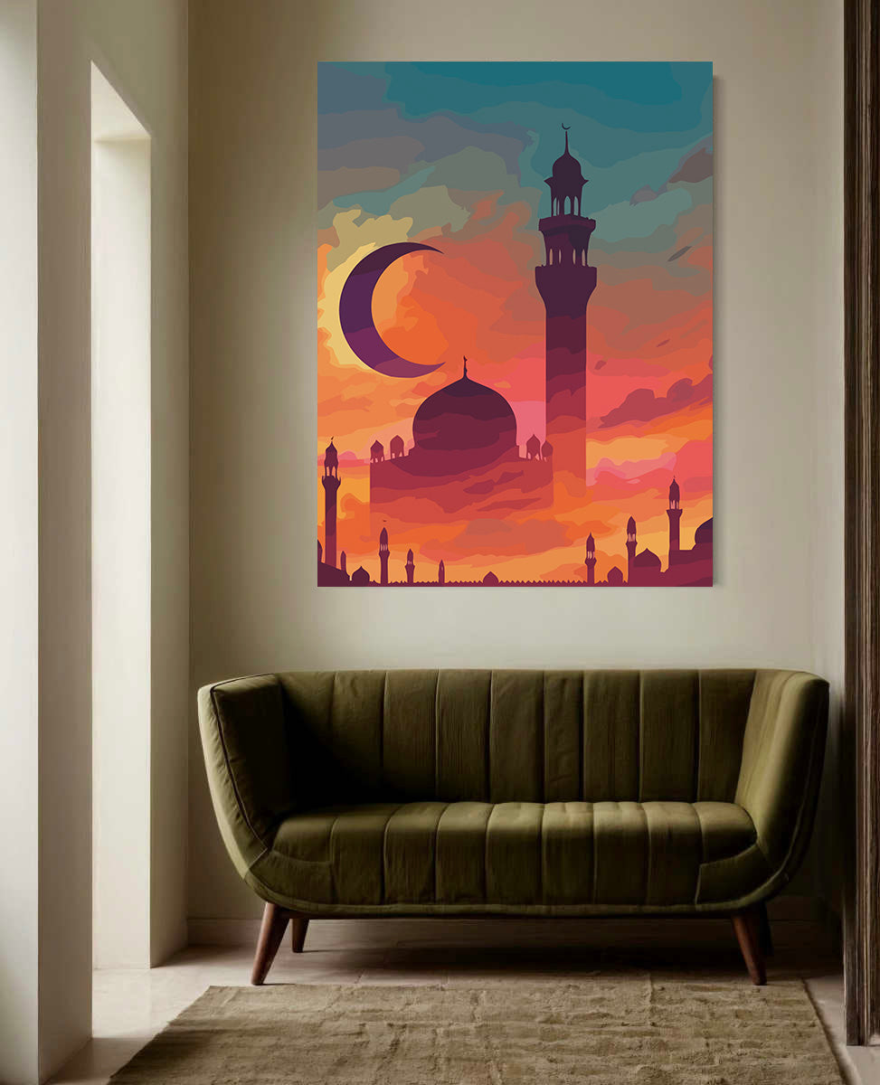 Pictura pe Numere – Moschee La Apus 6324