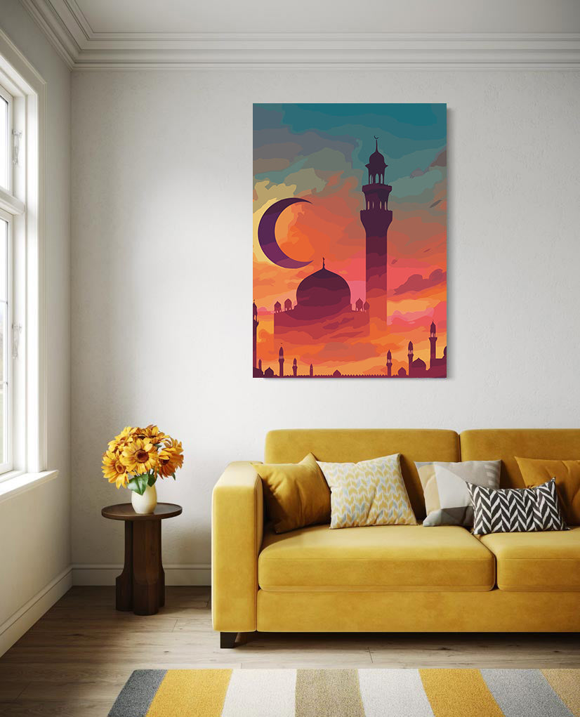 Pictura pe Numere – Moschee La Apus 6324