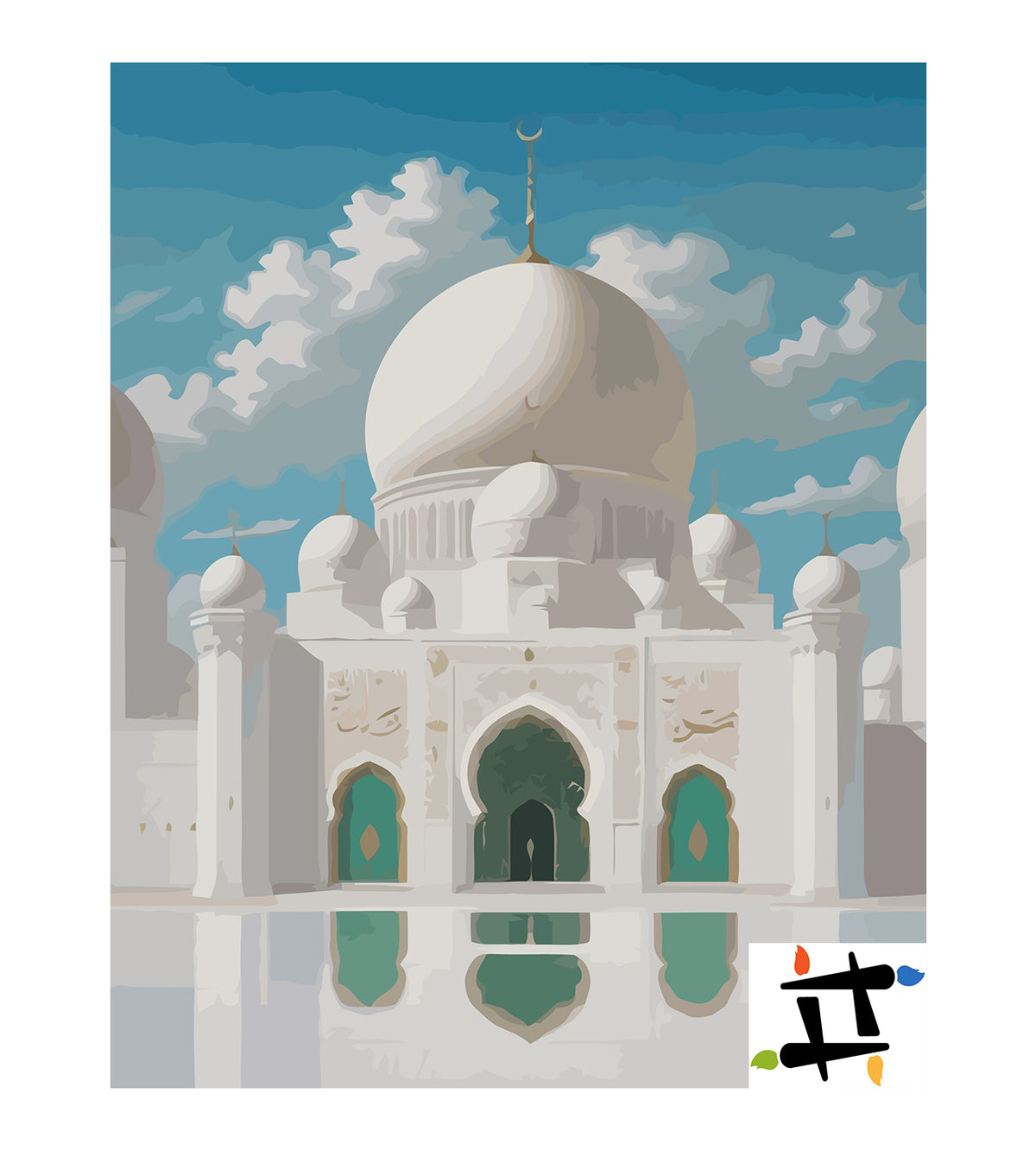 Pictura pe Numere – Marea Moschee Sheikh Zayed 6341