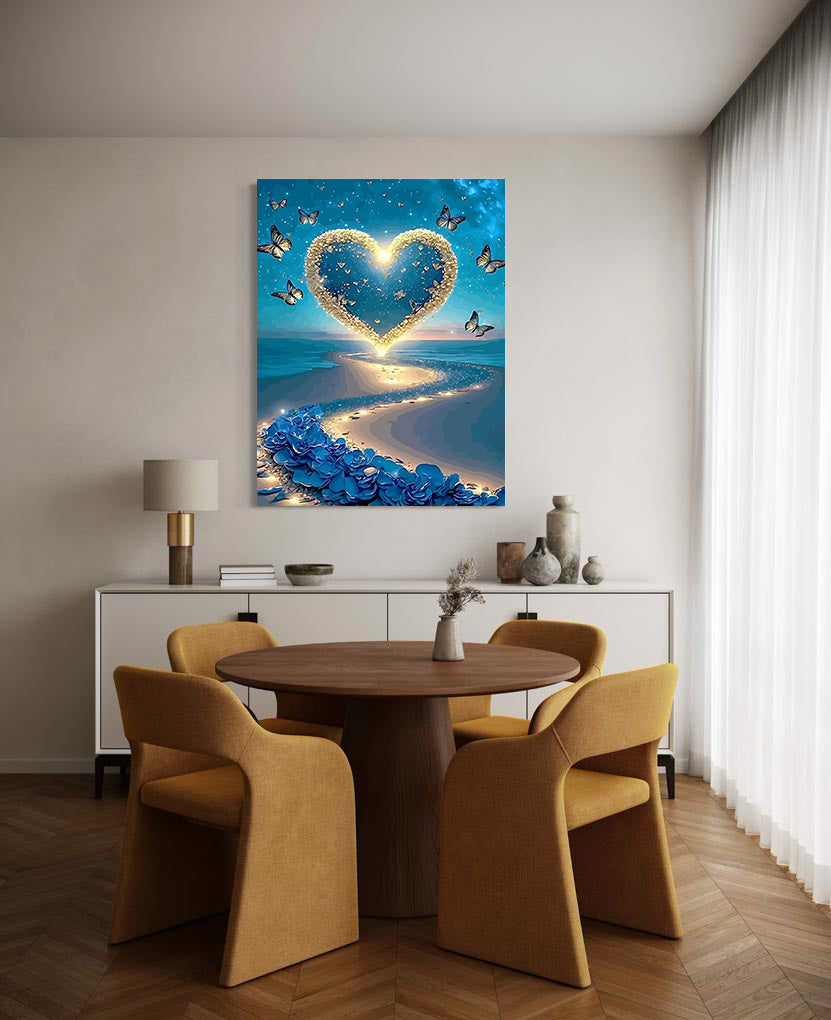Pictura pe Numere – Inima si Fluturi 6420