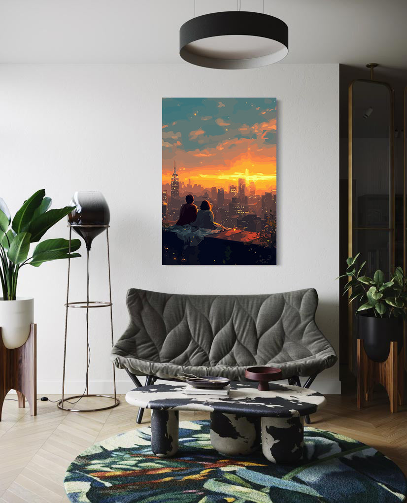 Pictura pe Numere – indragostiti La Apus 6423