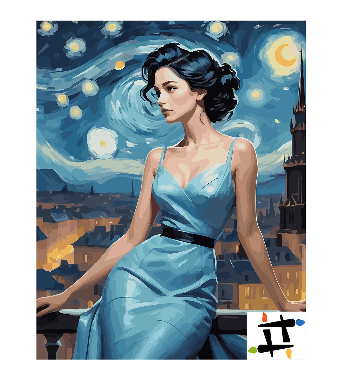 Pictura pe Numere – Femeie Enigmatica 6435